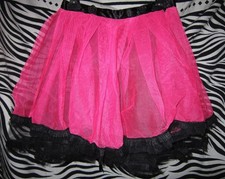 GONNA TUTU' IN TULLE FUCSIA  SINISTER TAGLIA S -GOTHIC LOLITA DARK ALTERNATIVE 