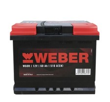 BATTERIA AUTO WEBER (Magneti Marelli) 60Ah 510A 12V 242x175x190mm