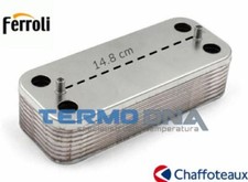 SCAMBIATORE CALDAIA CHAFFOTEAUX 61302409-01 ELEXIA COMFORT 24 KW FF 14 PIASTRE