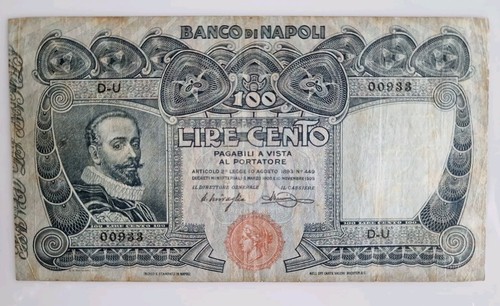 100 lire banco napoli - 100,
