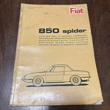 Fiat 850 Spider Catalogo Prima Edizione 1965