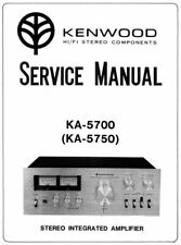KENWOOD KA-5700, KA-5750 Schematic Diagram Service Manual Techniques Schaltplan