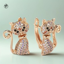 Orecchini forma gatto - di,