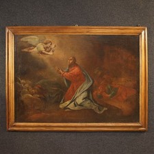 Dipinto antico quadro olio su