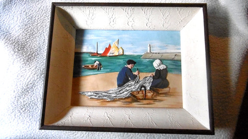 Quadro pescatore dipinto - quadro, su
