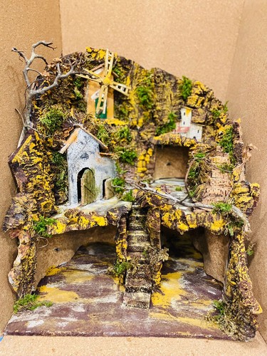 Presepe artigianale sughero - presepe,