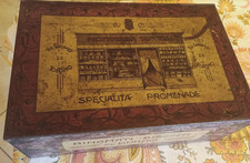 rara scatola in latta antica Pasticceria Genovese A. Giordano Torino, primi '900