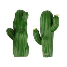 2 pezzi ganci a forma di cactus ganci decorativi creativi ganci verdi
