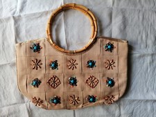 BORSA LAVORATA A MANO IN TELA