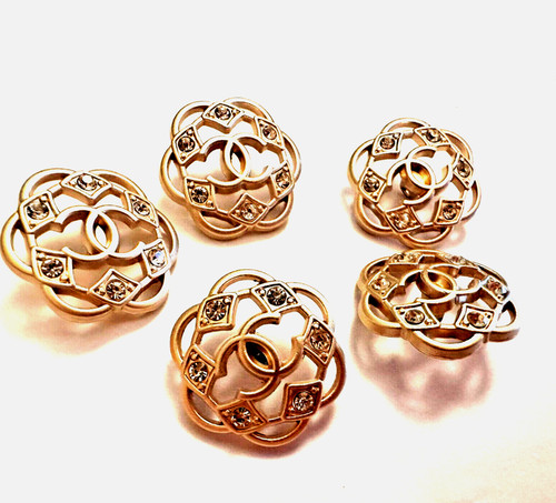 25mm chanel buttons - 25mm,, x5