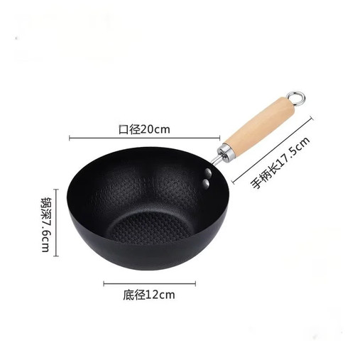 Wok fondo piatto - a,