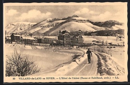 Cpa villard lans l - villard-de-lans,, l´hôtel
