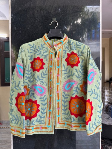Giacca cotone ricamato - , fatto