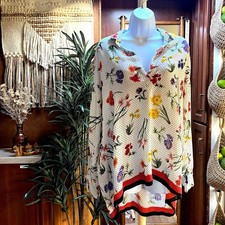 Blusa Zara Y2K floreale a pois