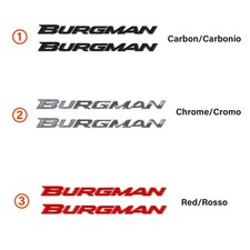 Adesivi 3D scritte Burgman