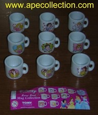 PRINCIPESSE DISNEY Raro Set 9 MINI TAZZE Tazzine Ceramica MUGS Gashapon TOMY