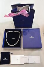 Swarovski Angelic 38cm Collana da Donna con Cristalli Placcatura Rodio - Bianca