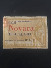 Inter-Novara biglietto/ticket