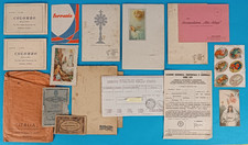 LOTTO MATERIALE CARTACEO ANTICO - ANNI 30/40 - FOTO BROCHURE ECC