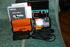 Pentax Optio WS80 fotocamera compatta subacquea con accessori-vedi bene descriz.