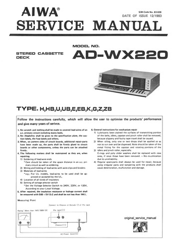 Aiwa wx220 - ad,