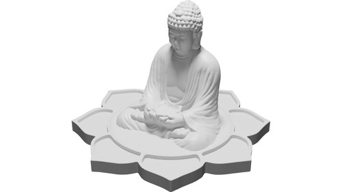 Buddha seduto fiore loto - buddha,