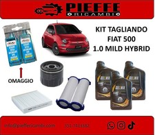 Kit Tagliando FIAT 500 1.0 Mild Hybrid 3 FILTRI + 3 LT OLIO 0W20 SELENIA ECO2