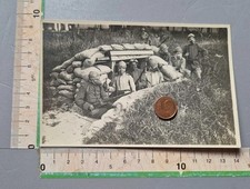 25/5/65)N1Foto Militare Ww1 Gruppo Soldati Maschera Antigas Camician Pesci