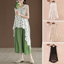 Donna Cavo Uncinetto Gilet