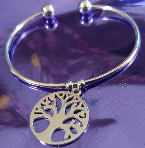 Bracciale acciaio albero - acciaio, vita