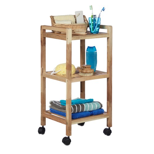 Scaffale bagno con ruote - bagno,