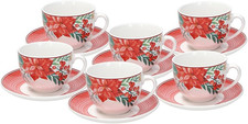 Dolce Natale, Set 6 Tazze Tè