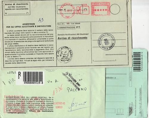 Affrancatura meccanica rossa - affrancatura,