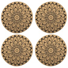 4 Pezzi Tovaglie Rotonde in