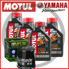 KIT/Tagliando YAMAHA YZF/R1 1000 DAL 1998 2006 4L MOTUL 7100 10W40 + Filtro olio