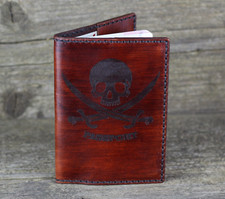 Copri passaporto Jolly Roger, porta passaporto pirati, portafoglio da viaggio.