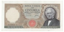 100000 LIRE MANZONI DECR  03 - 07 - 1967   R2