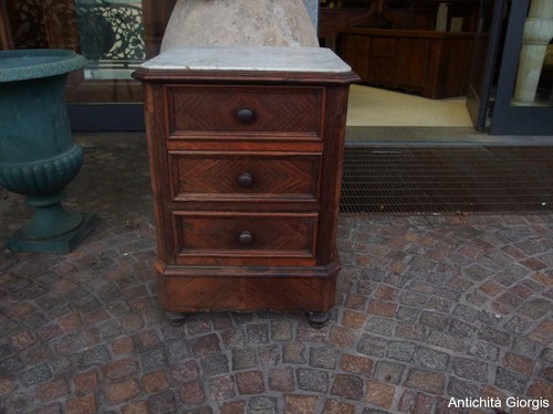 Comodino basso palissandro - comodino,