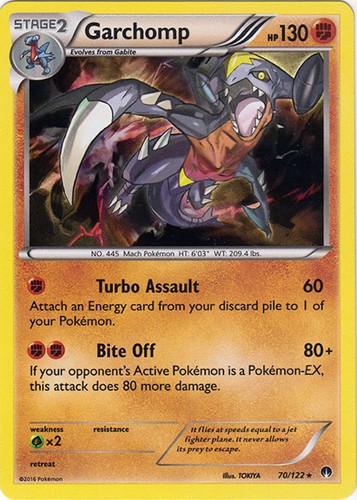 Garchomp 122 breakpoint - 70/122,