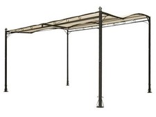 GAZEBO ACCIAIO PATIO A PARETE CM.300X250XH.200/250 ARREDO GIARDINO GAZEBI