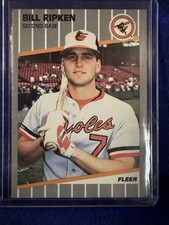 1989 FLEER BASEBALL BILL "BILLY" RIPKEN F**K FACCIA SU MAZZA #616 CARTA ERRORE