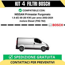 KIT BOSCH 4 Filtri tagliando