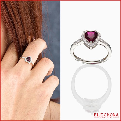 Anello cuore con - anello,