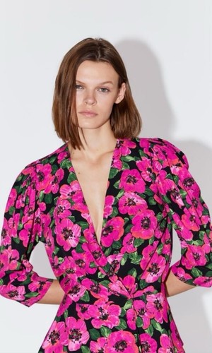 Blusa zara voluminosa - zara,