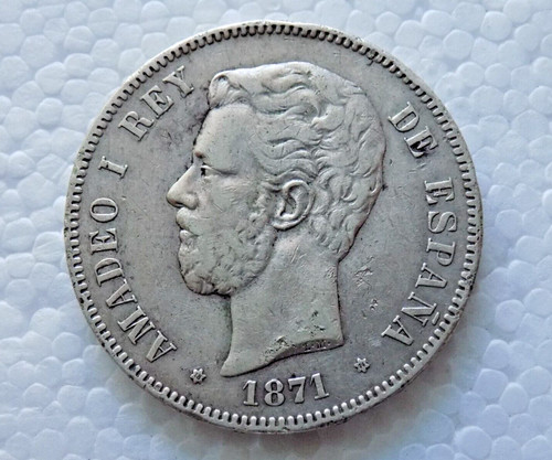 Spagna amedeo 5 pesetas - amedeo, i°