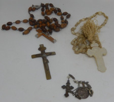 LOTTO DI 3 ROSARI VECCHI E UN