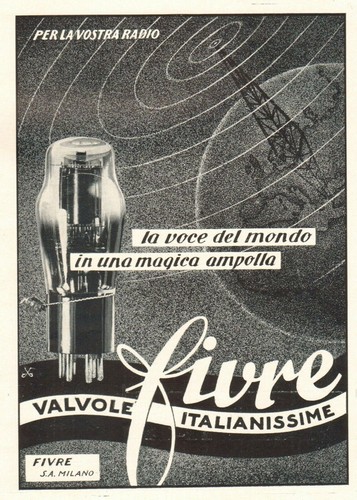 Pubblicita 1941 valvole - pubblicita',