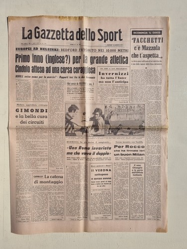 Gazzetta dello sport agosto - gazzetta,