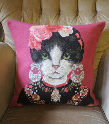 Frida cat kahlo artist - kahlo,