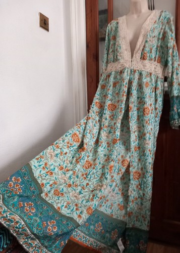 Maxi abito kimono stile blocco